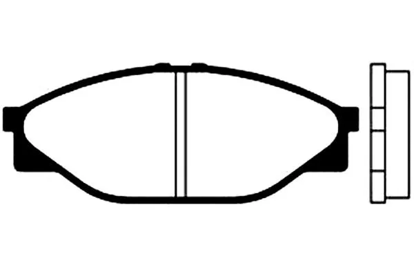Brake Pad Set, disc brake (BP-9019)