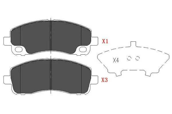 Brake Pad Set, disc brake (KBP-5543)