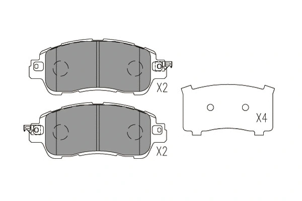 Brake Pad Set, disc brake (KBP-4578)