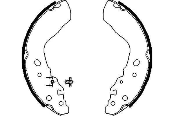 Brake Shoe Set (BS-8914)
