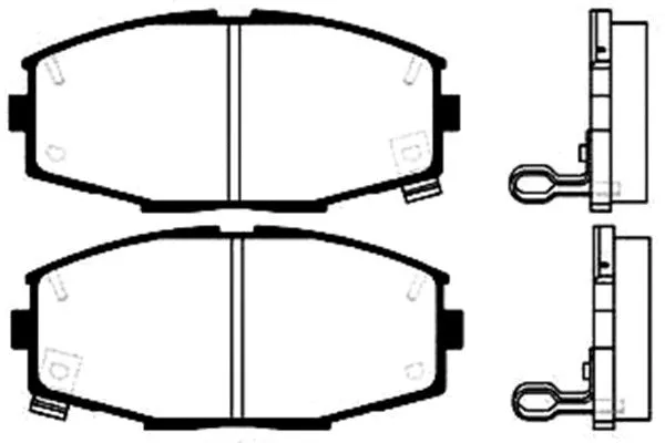 Brake Pad Set, disc brake (BP-9008)