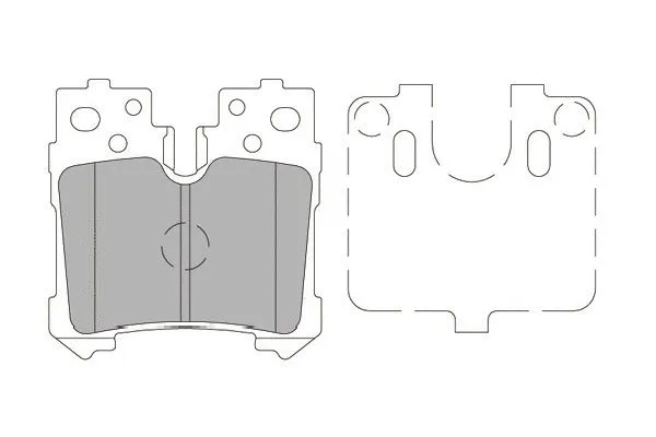 Brake Pad Set, disc brake (KBP-9122)