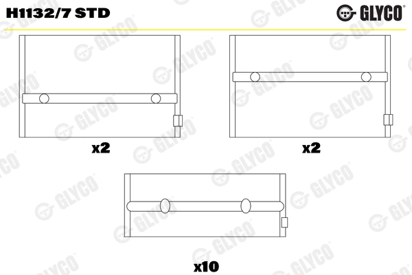 Crankshaft Bearing (H1132/7 STD)