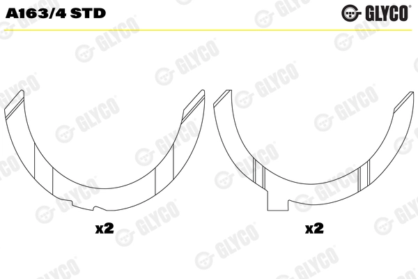 Thrust Washer, crankshaft (A163/4 STD)