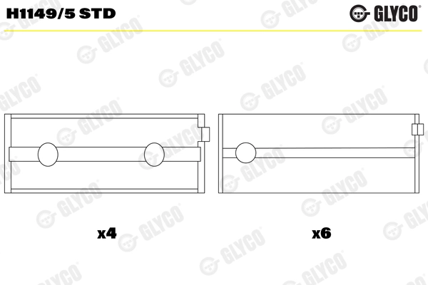Crankshaft Bearing (H1149/5 STD)