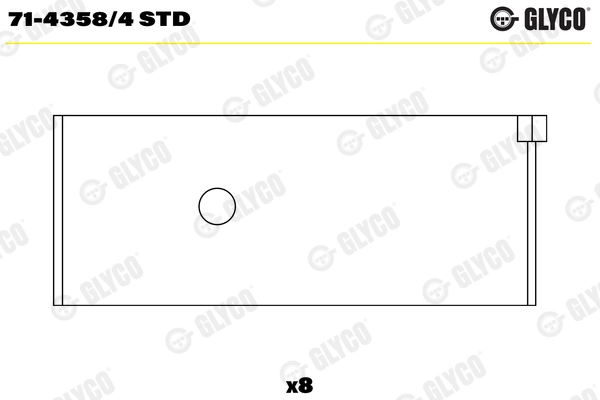 Connecting Rod Bearing (71-4358/4 STD)