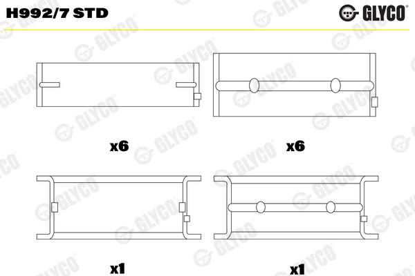 Crankshaft Bearing (H992/7 STD)