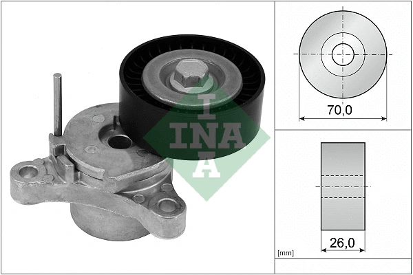 Belt Tensioner, V-ribbed belt (534 0666 10)