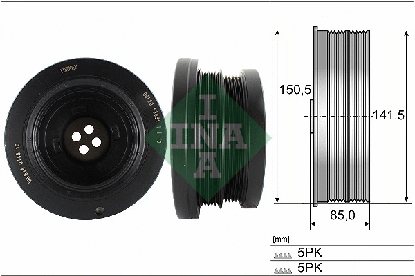 Belt Pulley, crankshaft (544 0148 10)