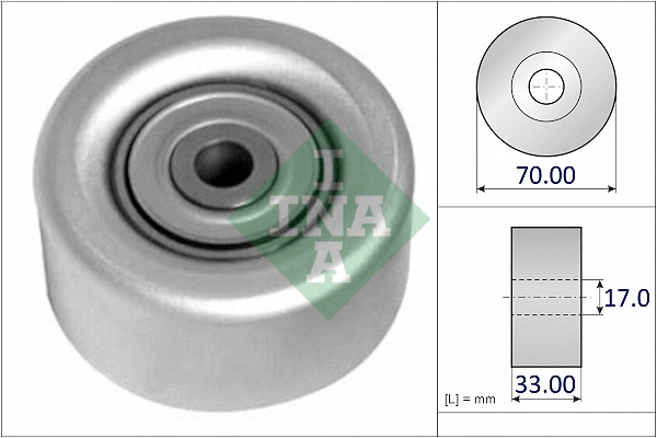 Deflection/Guide Pulley, V-ribbed belt (532 1027 10)