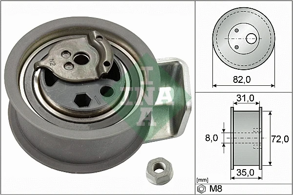 Tensioner Pulley, timing belt (531 0436 20)