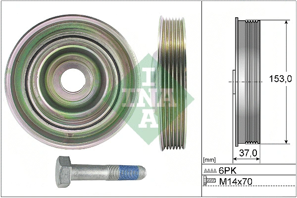 Belt Pulley Set, crankshaft (544 0097 20)