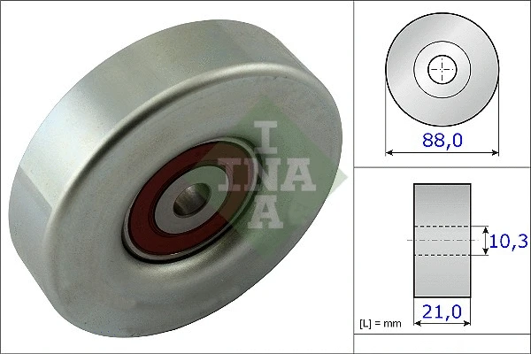 Deflection/Guide Pulley, V-ribbed belt (532 0618 10)
