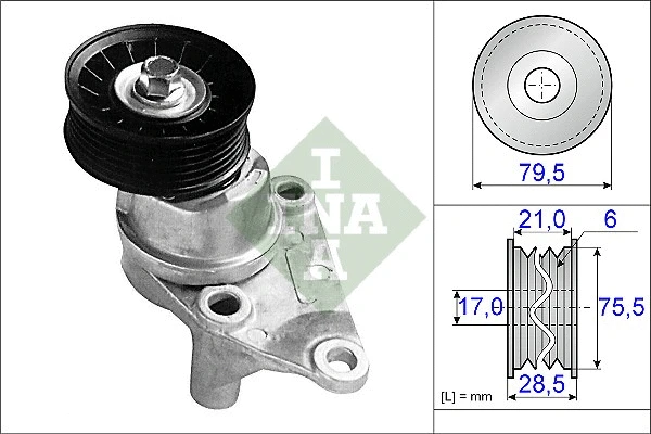 Belt Tensioner, V-ribbed belt (534 0236 10)