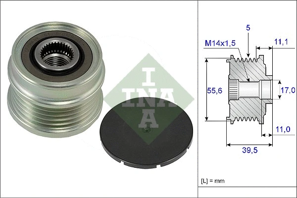 Alternator Freewheel Clutch (535 0218 10)