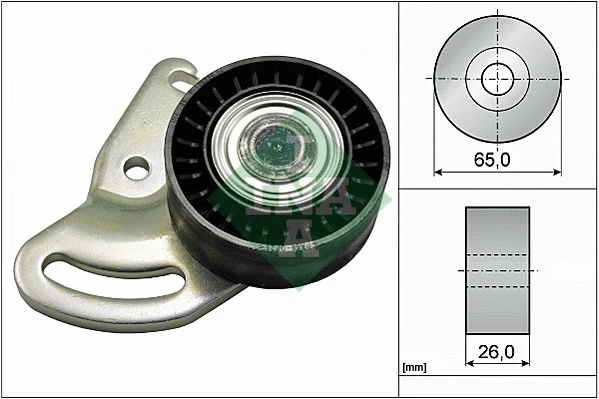 Tensioner Pulley, V-ribbed belt (531 0591 30)