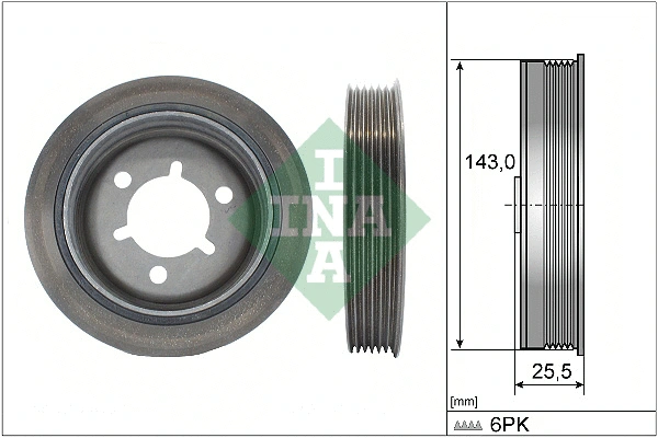Belt Pulley, crankshaft (544 0145 10)