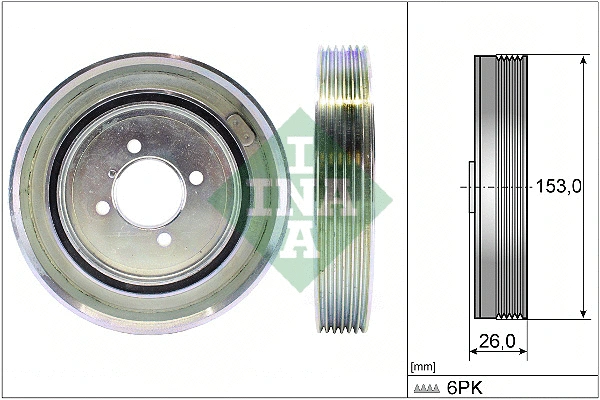 Belt Pulley, crankshaft (544 0040 10)