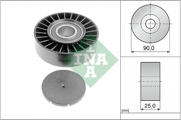 Deflection/Guide Pulley, V-ribbed belt (532 0169 10)