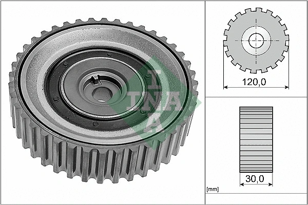 Deflection/Guide Pulley, timing belt (532 0443 10)