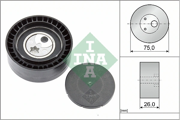 Tensioner Pulley, V-ribbed belt (531 0930 10)
