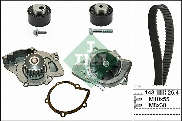Water Pump & Timing Belt Kit (530 0368 30)