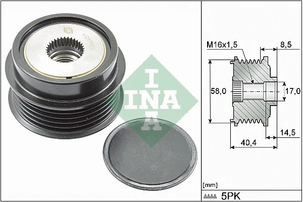 Alternator Freewheel Clutch (535 0280 10)