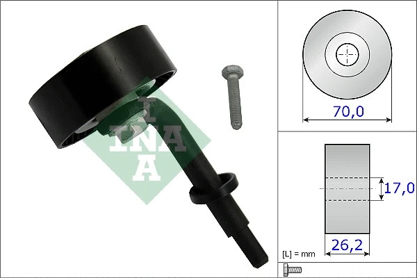 Tensioner Pulley, V-ribbed belt (531 0783 10)
