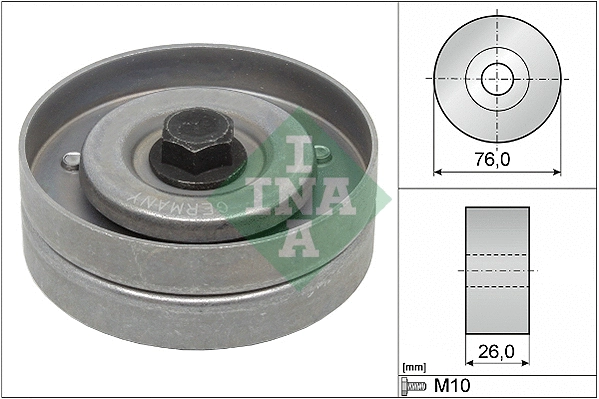 Deflection/Guide Pulley, V-ribbed belt (532 0402 30)