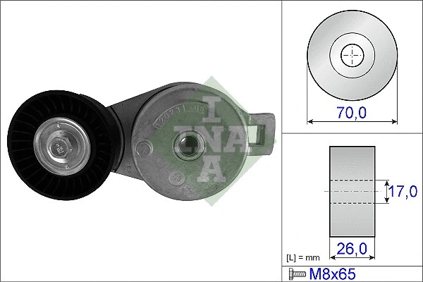 Belt Tensioner, V-ribbed belt (534 0379 10)