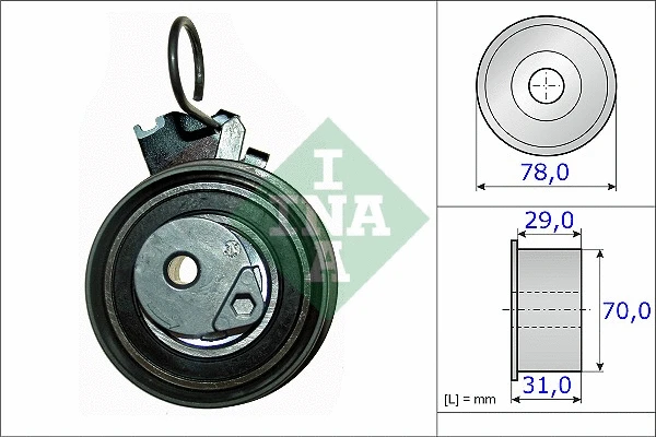 Tensioner Pulley, timing belt (531 0532 10)