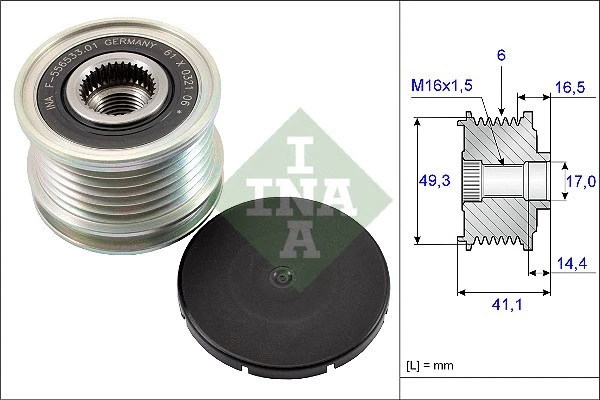 Alternator Freewheel Clutch (535 0178 10)