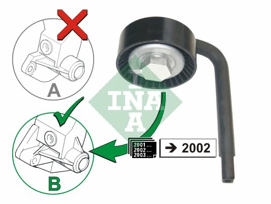 Tensioner Pulley, V-ribbed belt (531 0790 10)