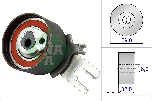 Tensioner Pulley, timing belt (531 0859 10)
