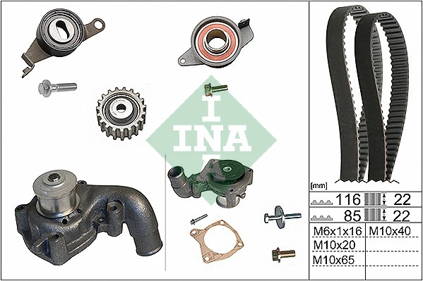 Water Pump & Timing Belt Kit (530 0010 31)