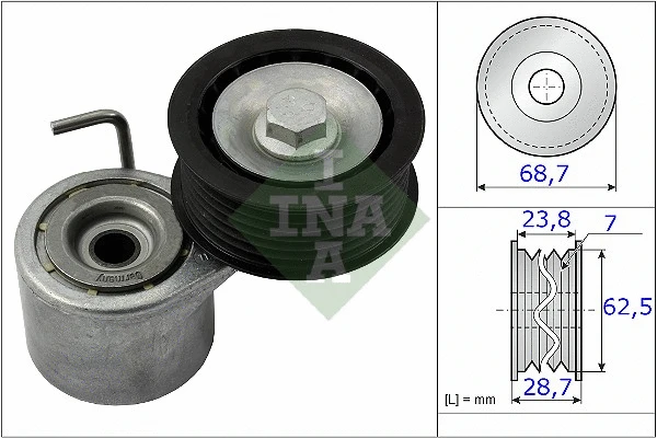 Belt Tensioner, V-ribbed belt (534 0487 10)