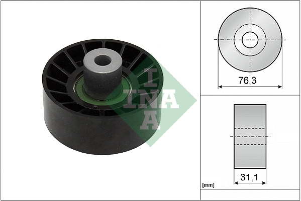 Deflection/Guide Pulley, V-ribbed belt (532 0776 10)