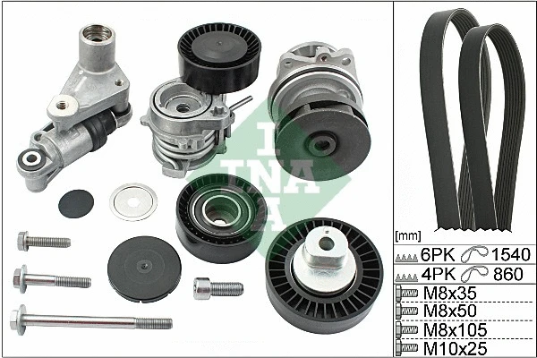 Water Pump + V-Ribbed Belt Kit (529 0053 30)