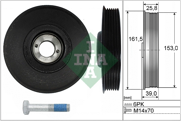 Belt Pulley Set, crankshaft (544 0039 20)