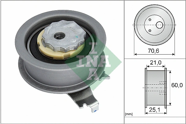 Tensioner Pulley, timing belt (531 0940 10)