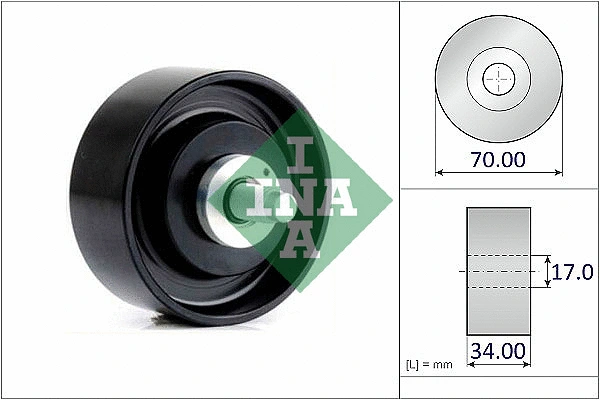 Deflection/Guide Pulley, V-ribbed belt (532 1030 10)