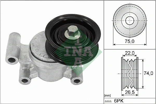Belt Tensioner, V-ribbed belt (534 0293 10)