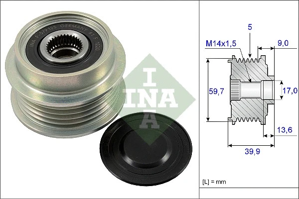 Alternator Freewheel Clutch (535 0199 10)