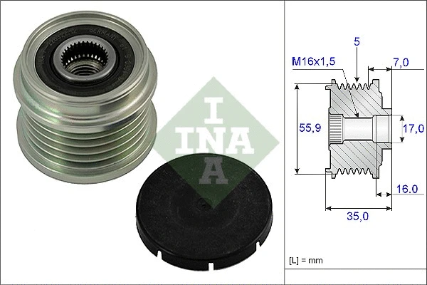 Alternator Freewheel Clutch (535 0007 10)
