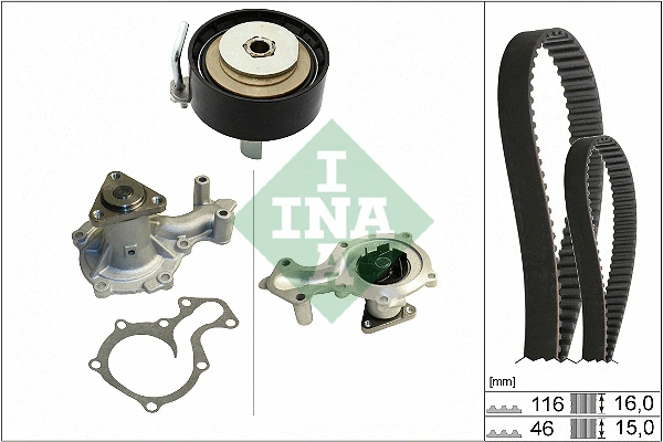 Water Pump & Timing Belt Kit (530 0745 30)