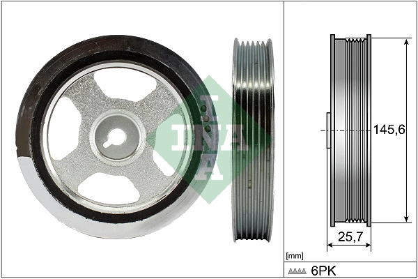 Belt Pulley, crankshaft (544 0176 10)