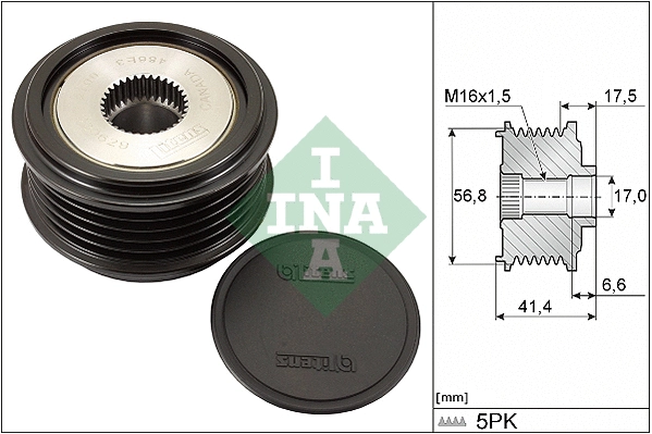 Alternator Freewheel Clutch (535 0071 30)