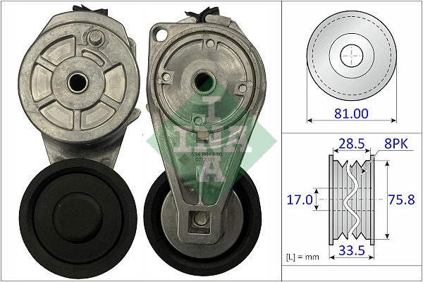 Belt Tensioner, V-ribbed belt (534 0913 10)