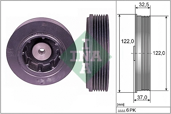 Belt Pulley, crankshaft (544 0084 10)
