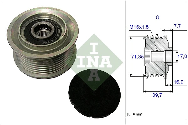 Alternator Freewheel Clutch (535 0078 10)